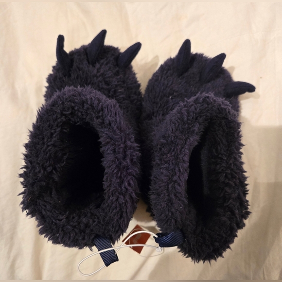 NWT: Joe Fresh Toddler Winter Slipper Booties; Size Large; Navy - Picture 2 of 7